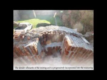 The fortress of Soncino and the restoration of the escape bridge (short film)